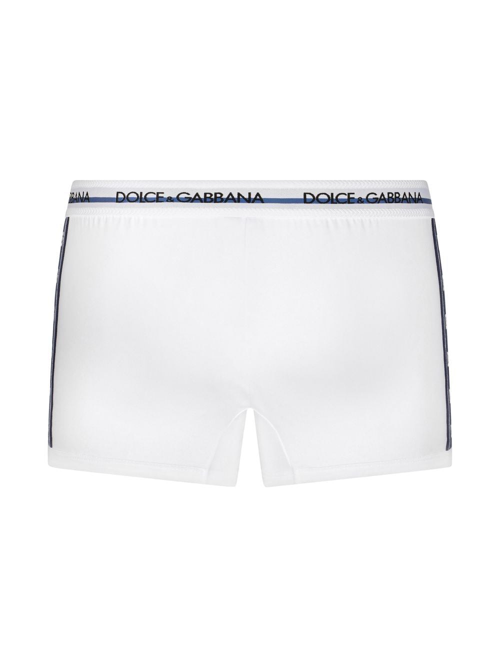 Shop Dolce & Gabbana Dg-logo Boxer Briefs In White