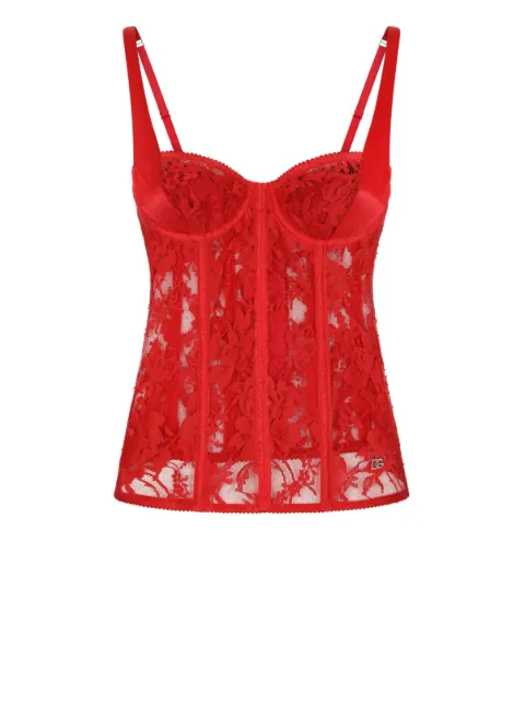 Dolce & Gabbana lace-detail corset top