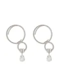 Dolce & Gabbana DG-logo rhinestone-embellished ear cuffs - Silver