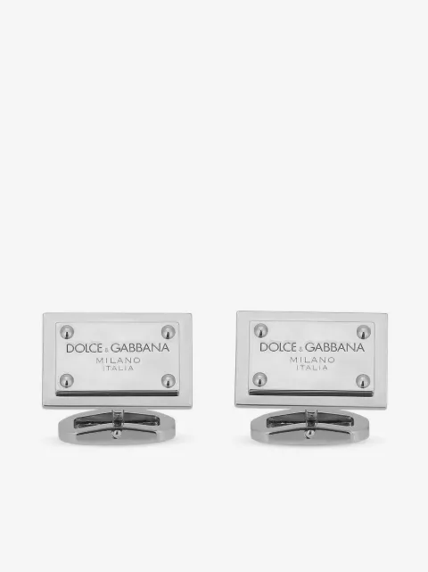 Dolce & Gabbana Manschettenknöpfe mit Logo-Schild