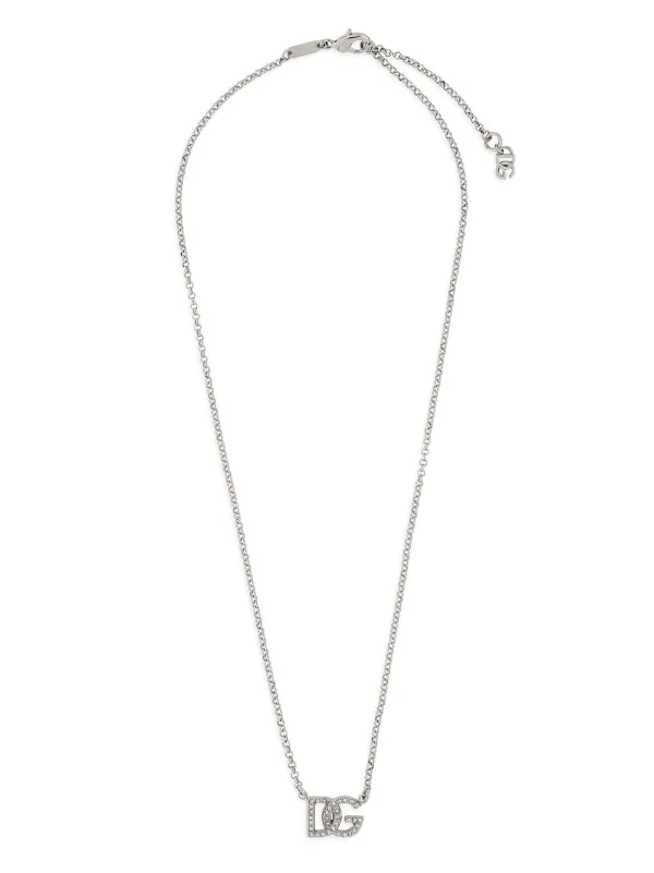 Dolce & Gabbana シルバー ネックレス Dolce & Gabbana DGロゴ ネックレス | シルバートーン | FARFETCH JP