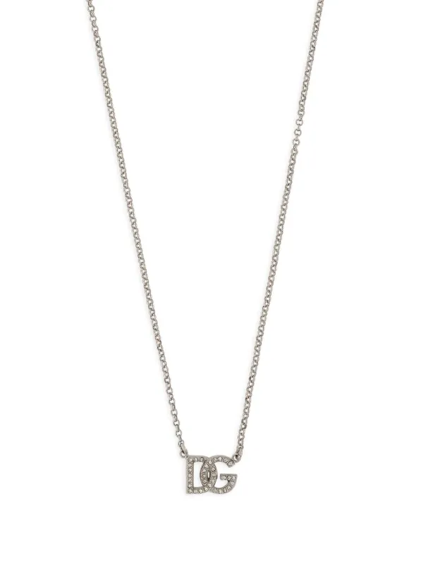 Dolce & Gabbana DGロゴ ネックレス | シルバートーン | FARFETCH JP