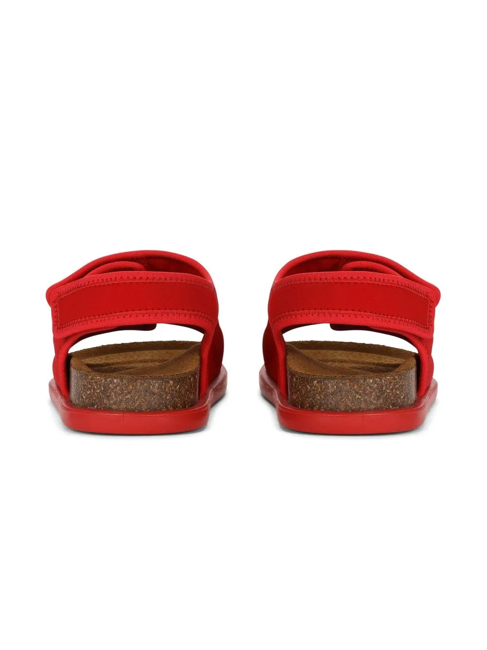 DOLCE & GABBANA LOGO-PRINT FLAT SANDALS