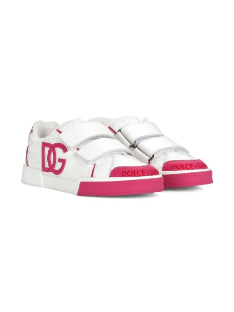 Dolce & Gabbana Kids baskets Portofino Light en cuir 