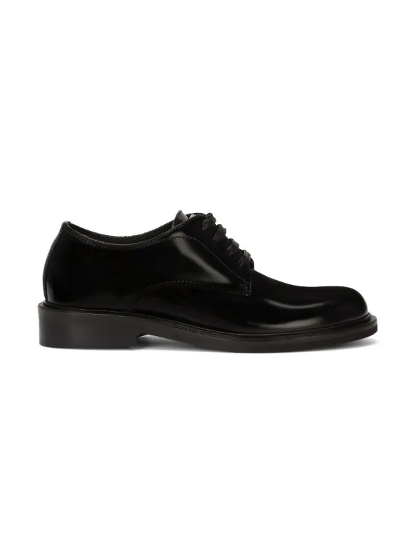 Dolce & Gabbana Kids レザーダービーシューズ | ブラック | FARFETCH JP
