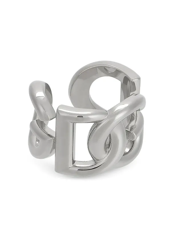 【送料&関税込】Dolce & Gabbana Chunky Logo Ring Dolce & Gabbana Chunky Logo Ring | Silver | FARFETCH