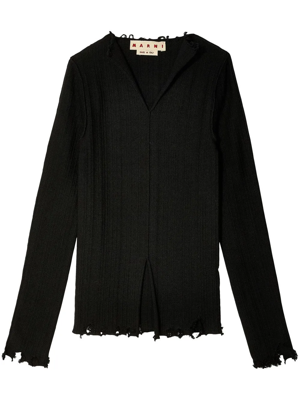 

Marni V-neck long-sleeved cardigan - Black