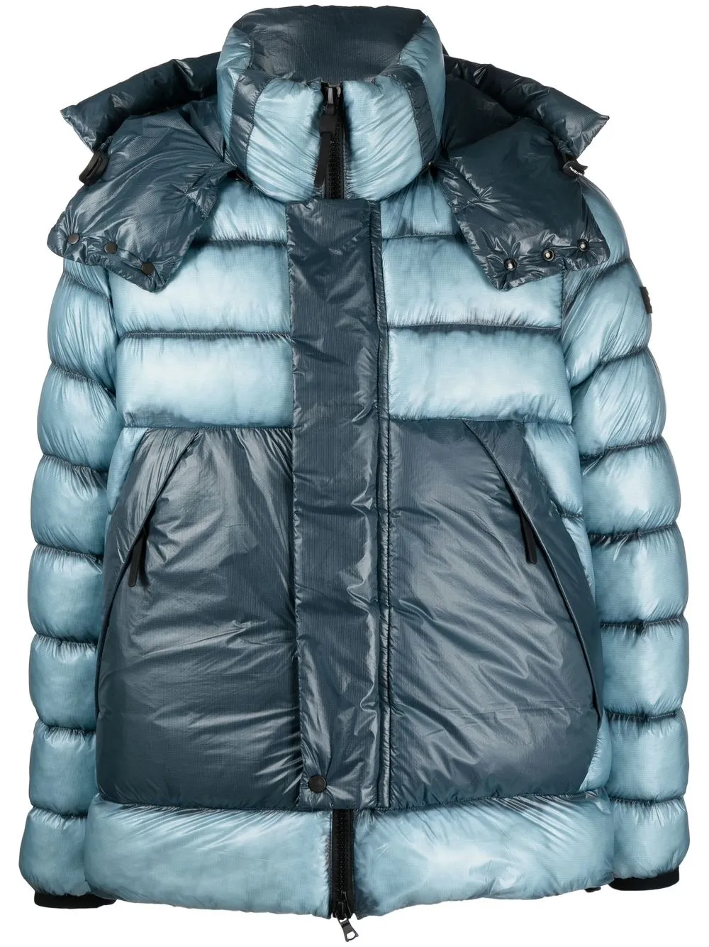 

Peuterey panelled hooded padded coat - Blue