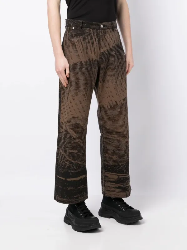 PACCBET abstract-print wide-leg Jeans - Farfetch