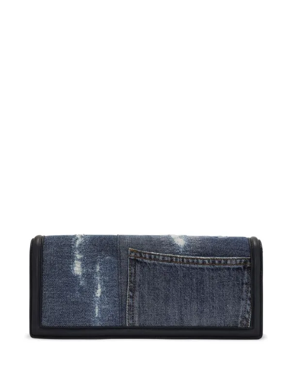 Dolce & Gabbana Devotion patchwork-denim Shoulder Bag | Blue