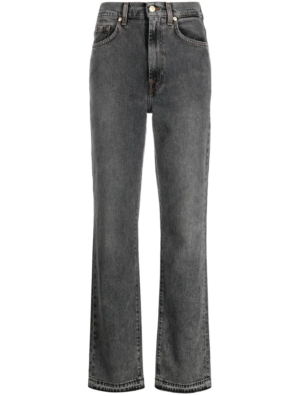 

7 For All Mankind jeans rectos - Verde