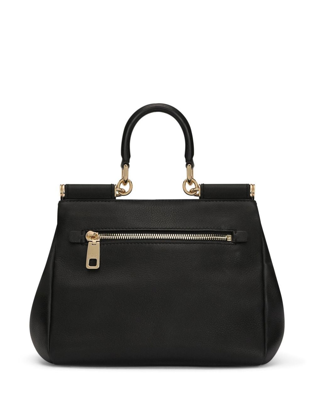 Shop Dolce & Gabbana Small Sicily Soft Top-handle Bag In Black