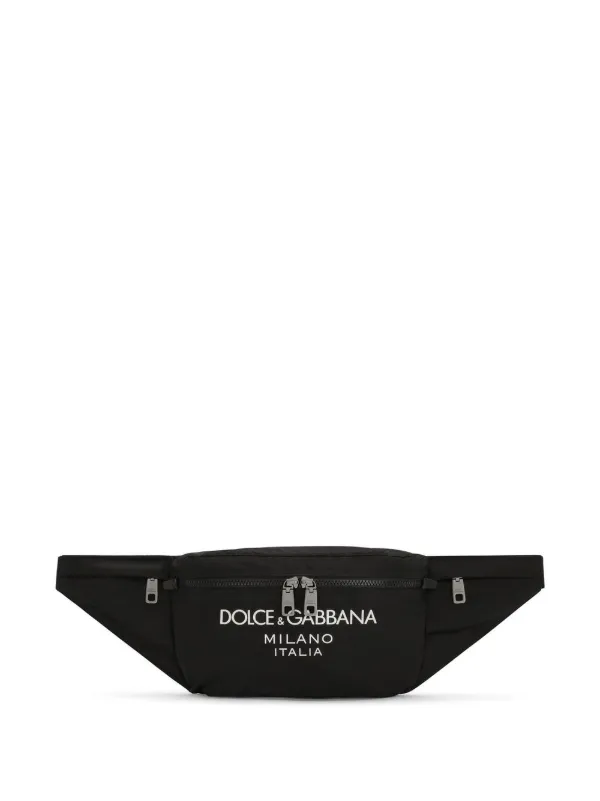 メンズDolce&Gabbana ロゴ ベルトバッグ BLACKバッグ