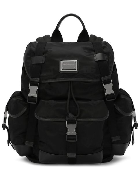 Dolce & Gabbana mochila con placa del logo