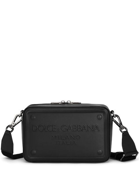 Dolce & Gabbana bolsa de hombro con logo en relieve