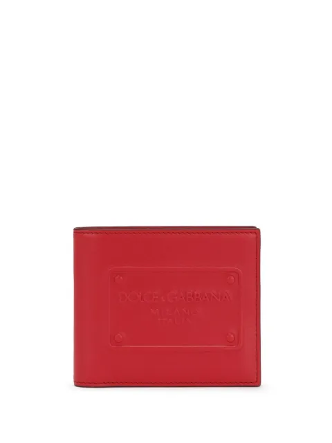 Dolce & Gabbana logo-patch leather wallet