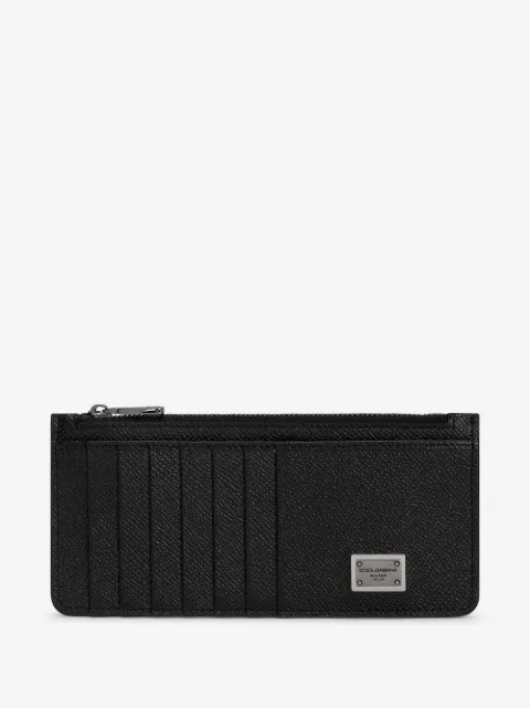 Dolce & Gabbana tarjetero vertical con etiqueta del logo