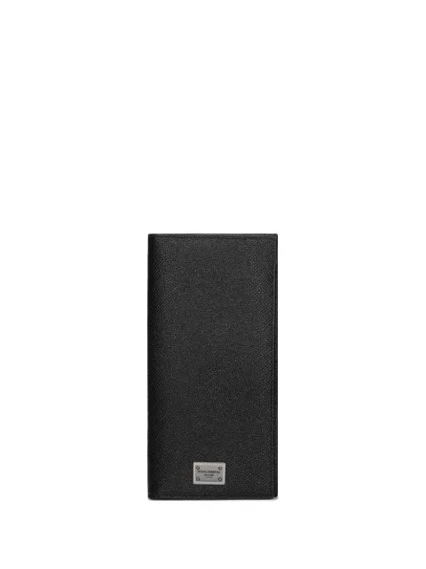 Dolce & Gabbana logo-tag leather vertical wallet