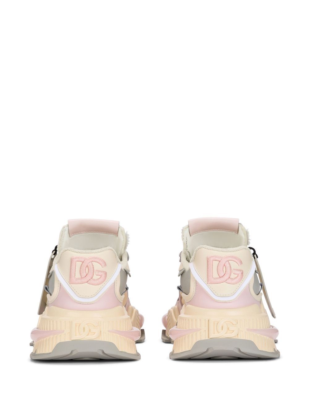 Shop Dolce & Gabbana Airmaster Panelled Sneakers In Pink