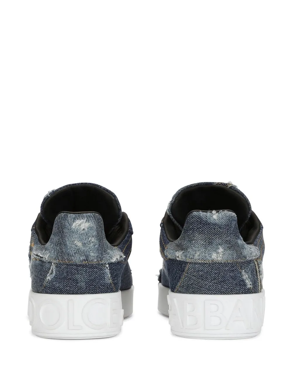 Shop Dolce & Gabbana Lace-up Sneakers In Blue