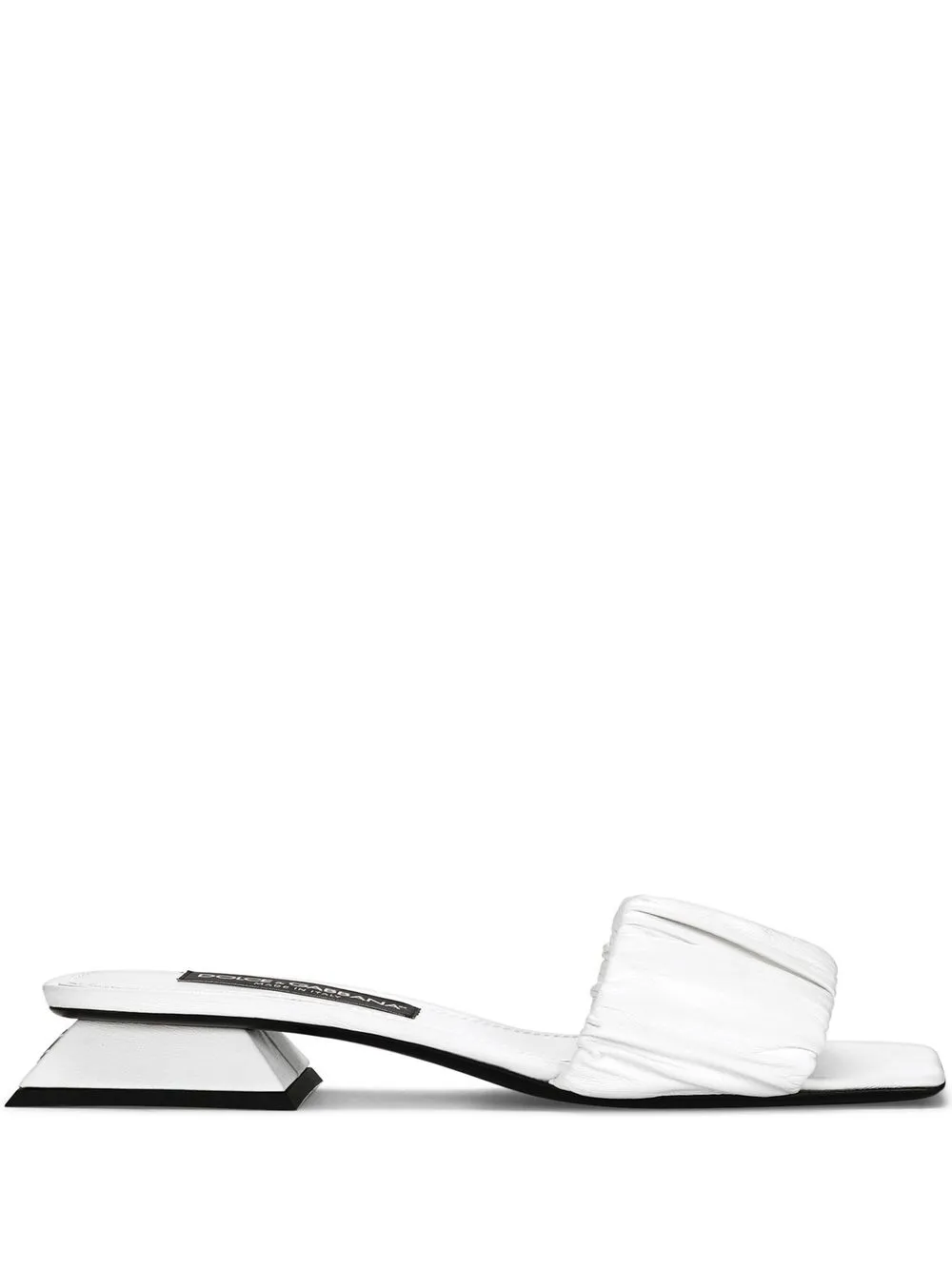 

Dolce & Gabbana square-toe slides - White