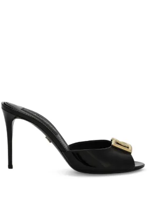 【関税＆送料込み】Dolce & Gabbana White Mules With Low Hee Calfskin sliders in White for Women | Dolce&Gabbana® US