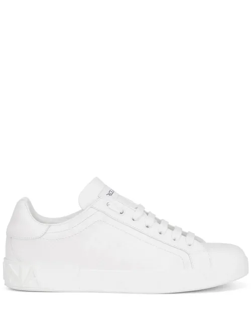 Baskets Portofino en cuir - Dolce & Gabbana - Modalova