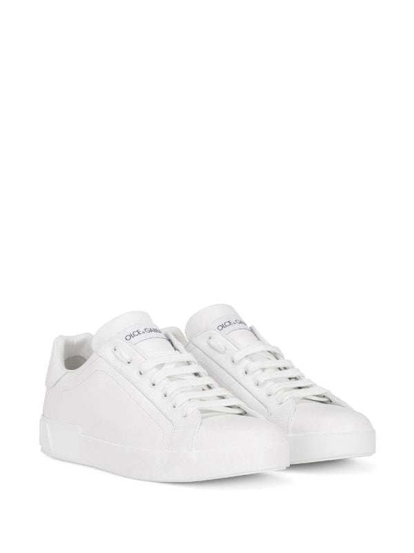 Dolce & Gabbana Portofino Leather Sneakers - Farfetch