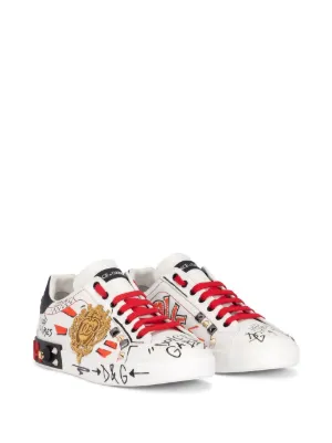 【関税＆送料込み】Dolce & Gabbana Sneakers With Print low-top dg italy print sneakers – DGKIDSTLV