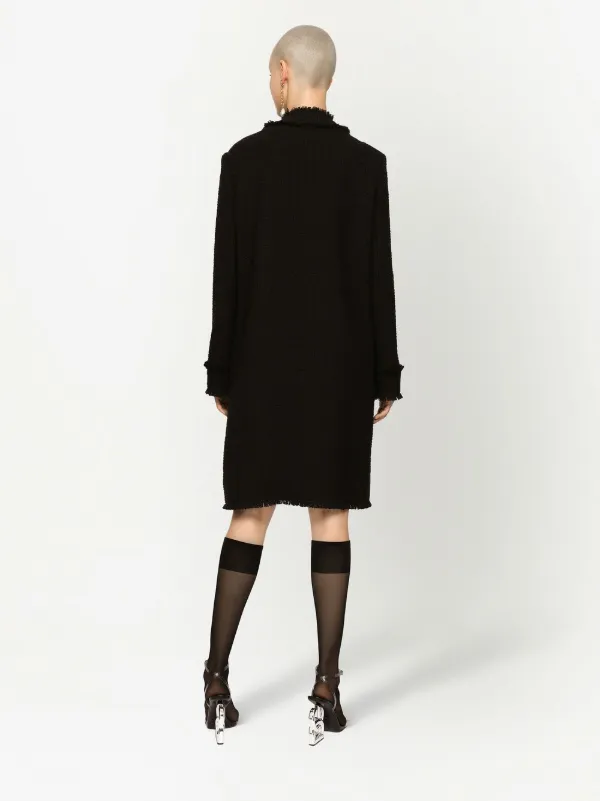 Dolce & Gabbana ツイード シングルコート | ブラック | FARFETCH JP