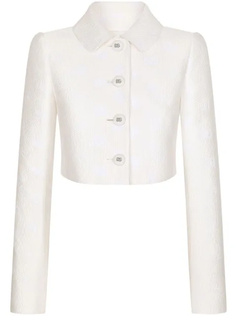 Dolce & Gabbana DG-logo jacquard cropped jacket