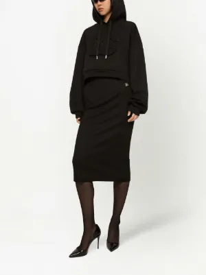 DOLCE & GABBANA DGロゴウールハイウエストペンシルスカート Dolce & Gabbana(ドルチェ&ガッバーナ) スカート(レディース
