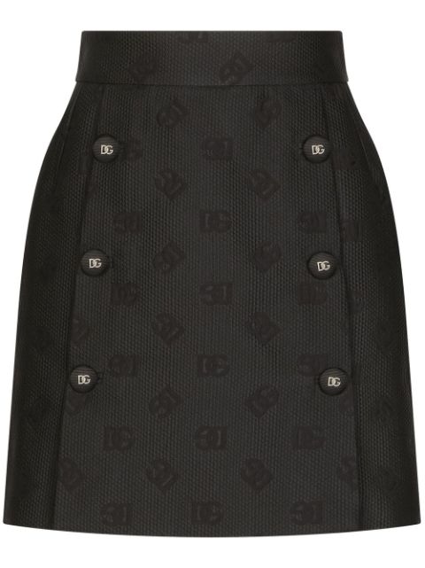 Dolce & Gabbana DG-logo jacquard miniskirt Women