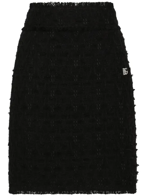 Dolce & Gabbana falda midi con abertura lateral