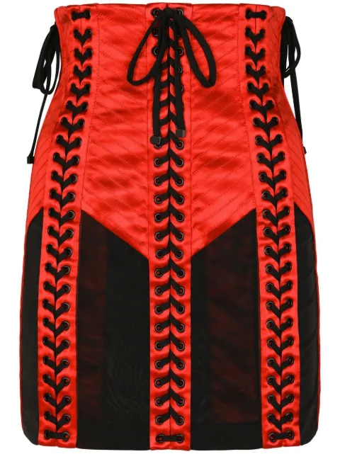 Dolce & Gabbana eyelet-detail corset miniskirt