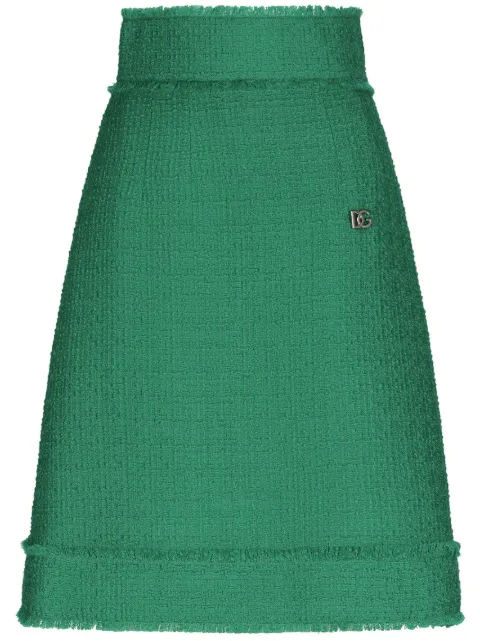 Dolce & Gabbana Raschel tweed midi skirt