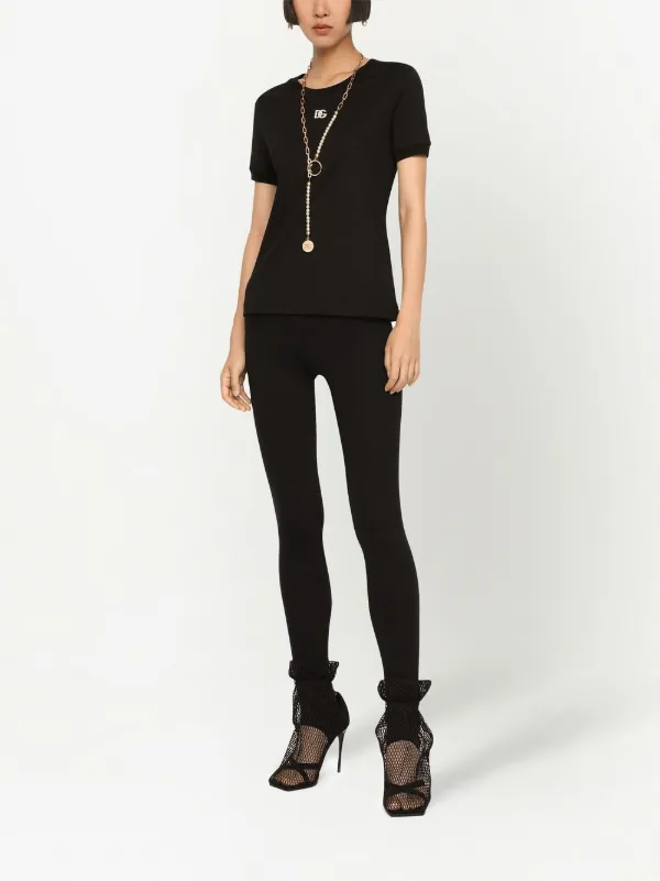 Dolce & Gabbana crystal-embellished Cotton T-shirt | Black