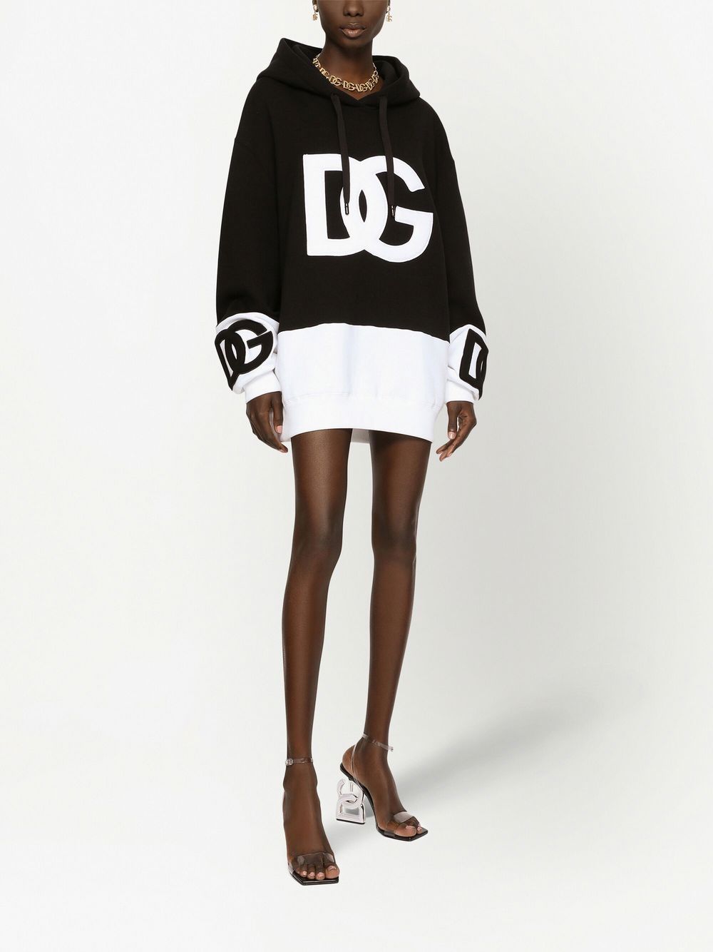 Dolce & Gabbana DG Logo Sweater Mini Dress - Farfetch