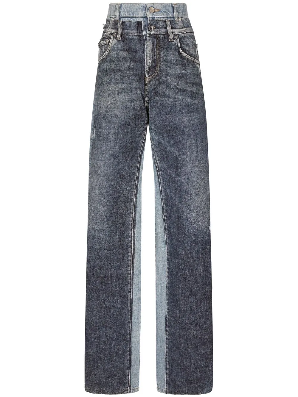 

Dolce & Gabbana jeans a capas con diseño de dos tonos - Azul
