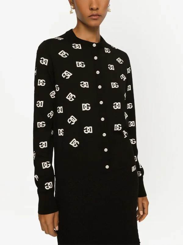 Dolce & Gabbana DGロゴ カーディガン | ブラック | FARFETCH JP