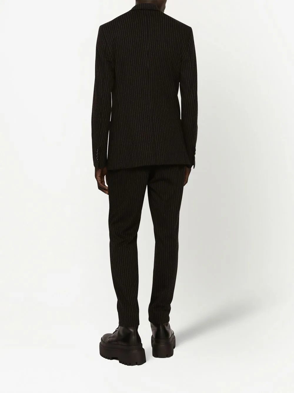 Dolce & Gabbana Single-breasted Pinstripe Blazer In Black