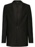 Dolce & Gabbana Portofino single-breasted wool-silk blazer - Black