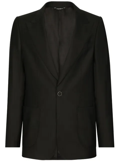 Dolce & Gabbana Portofino single-breasted wool-silk blazer