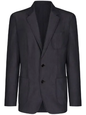 Pal Zileri brooch-detail single-breasted Blazer | Black | FARFETCH