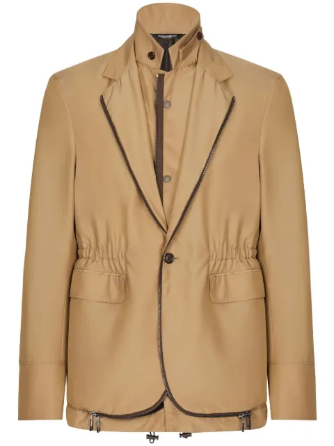 Dolce & Gabbana Deconstructed layered blazer
