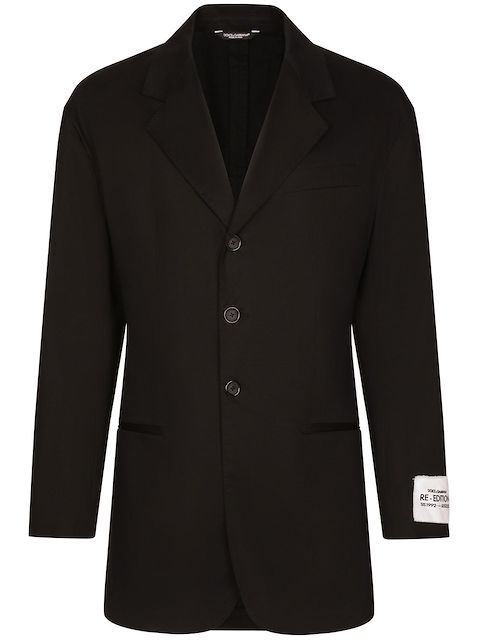 Dolce & Gabbana Sakko mit Logo-Patch