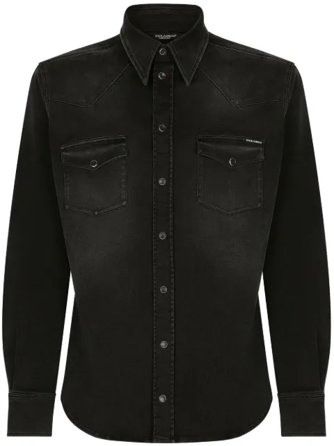 Dolce & Gabbana camisa de mezclilla con botones
