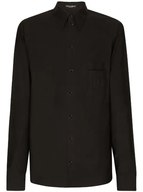 Dolce & Gabbana logo-motif cotton-blend shirt 