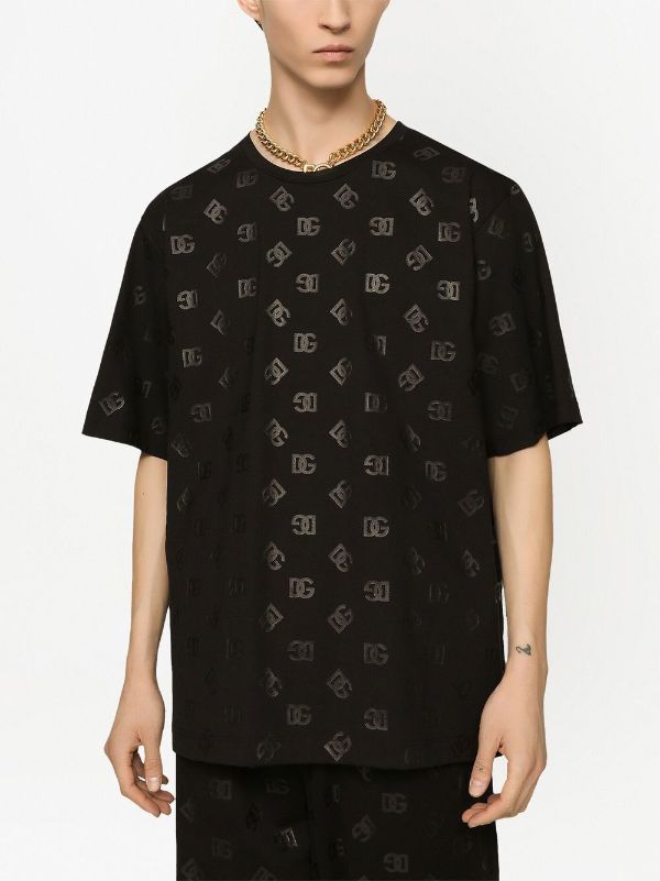 Dolce & Gabbana logo-monogram-print T-shirt - Farfetch