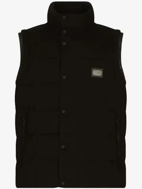 Dolce & Gabbana logo-tag padded vest